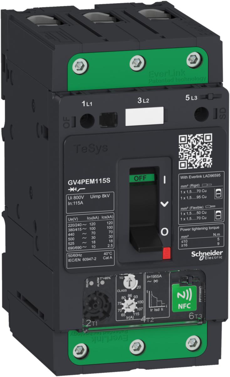 Motorvernbryter Schneider GV4PEM - GV4 Motorvern Mg/trm 12,5A