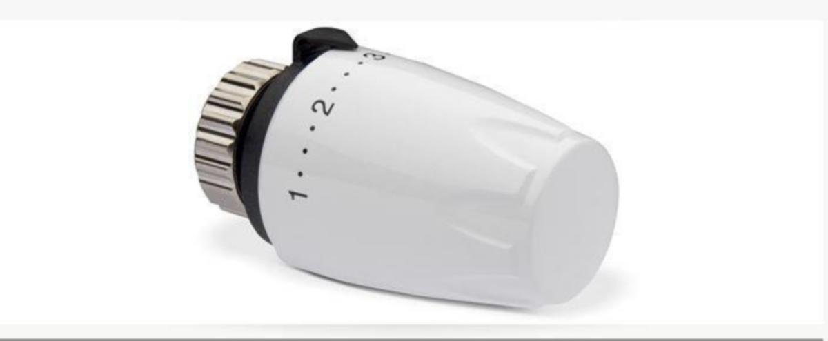 Termostathode TRV Nordic - TA TRV Nordic rad.termostat m/innebygd giver 6-28C Hvit