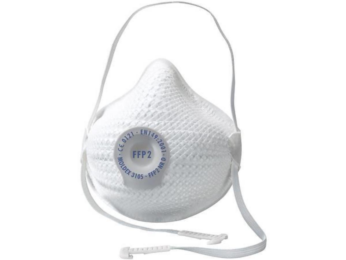 Støvmaske Moldex AIR P2 - Støvmaske Moldex 3105 Air FFP2 R D med ventil str M/L