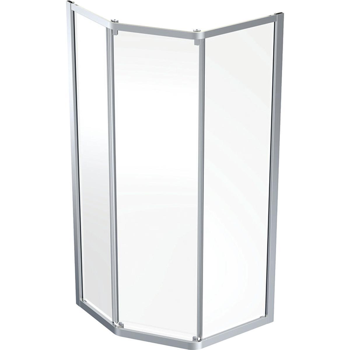 Dushjørne Showerama 10-03, Contura - Showerama 10-3 dusjhjørn 80x90 pentagonalt 80x90x200