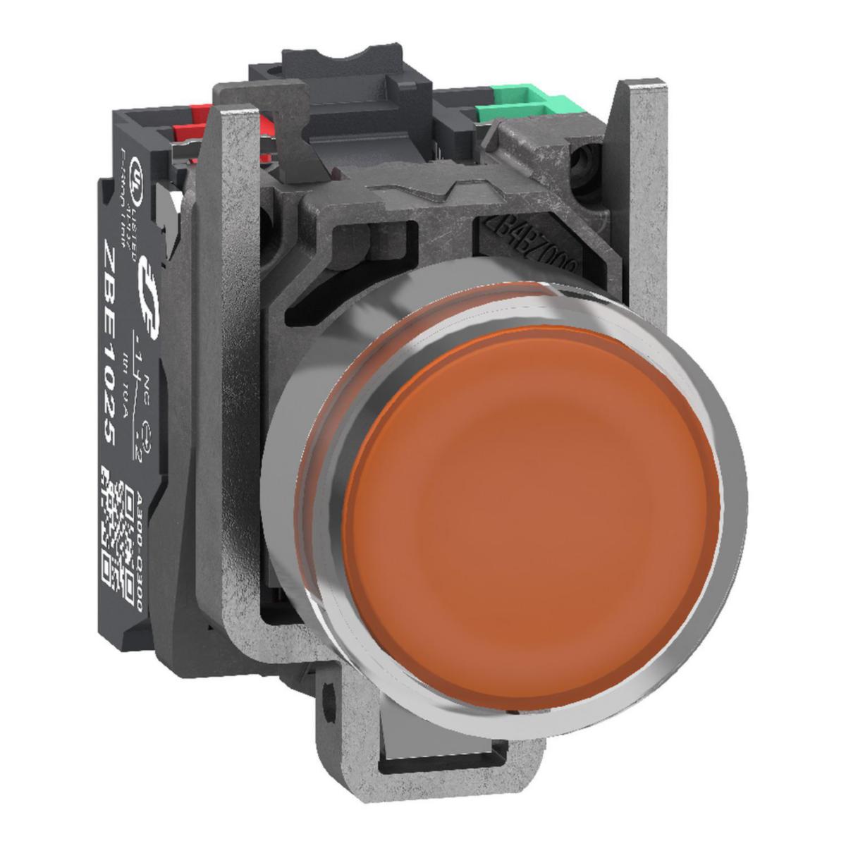 Lystrykknapp Schneider - Lystrykknapp org 24V 1xNO+1xNC