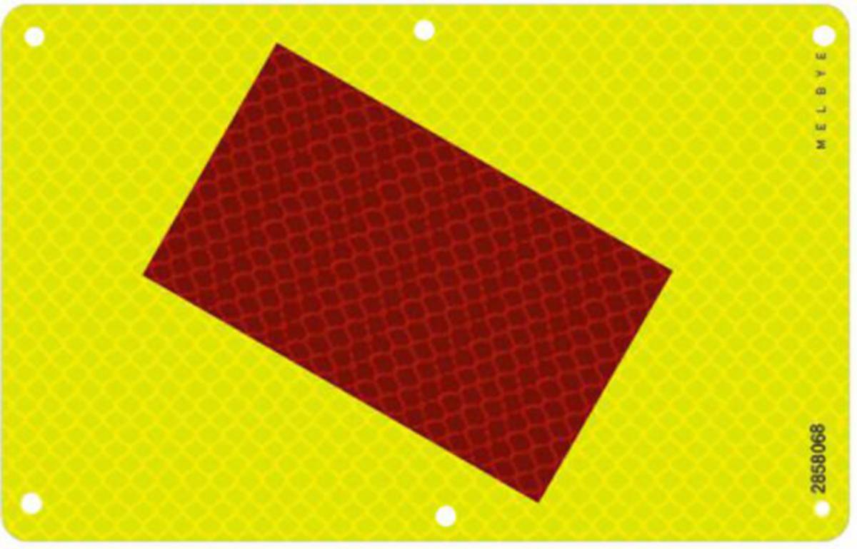 Merkeskilt / Krysningsskilt Melbye - Kryssende spenn tynn skiltplat