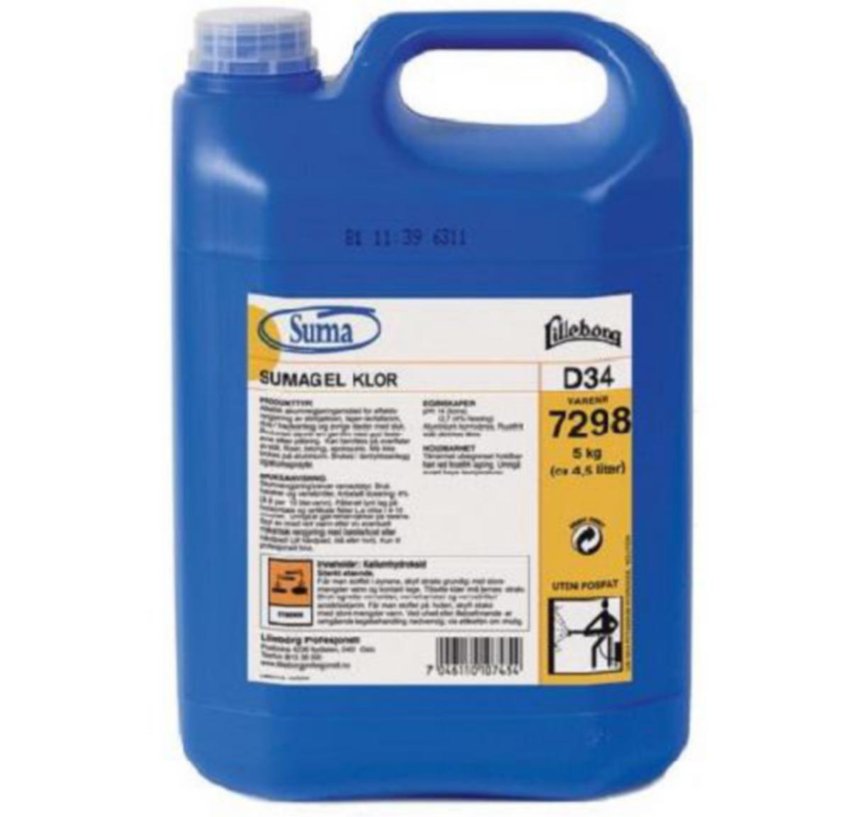 Grovrent Suma® Suma®gel Klor - Grovrent Sumagel Klor Suma D34 L-7298 5kg