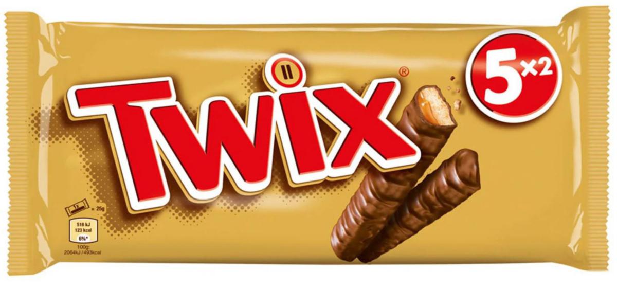 Sjokolade Twix 50g 5pk - Sjokolade Twix 50g 5pk