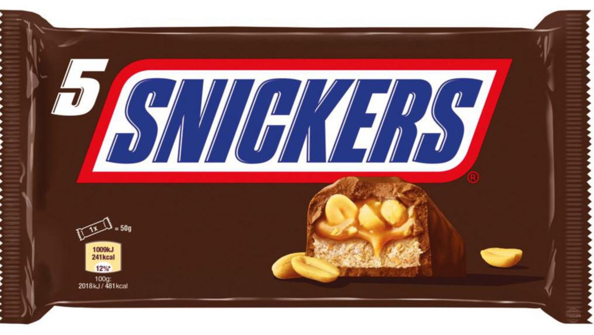 Sjokolade Snickers 50g 5pk - Sjokolade Snickers 50g 5pk