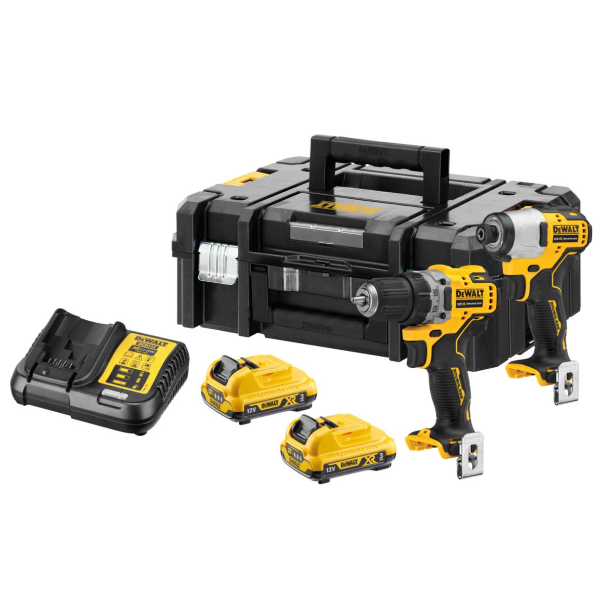 Kombipakke DeWalt 12V DCK2110L2T - Kombikit DCK2110L2T-QW DeWalt 12V 2x3.0Ah TSTAK