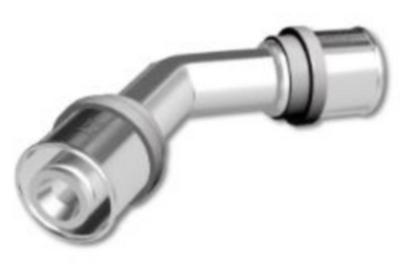 A50 albu 45° f/alu-pex rør lk pex - albu presspex 45º, l...