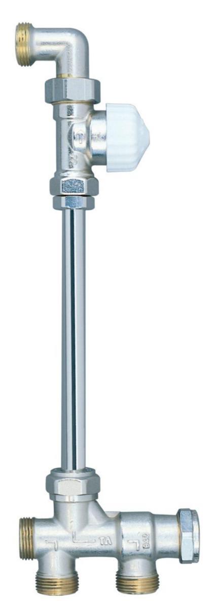 Ventilsett Tworett, TA - 1/2"x12 TA ventilsett c/c 550 2-rør. rad.h 600. Towrett