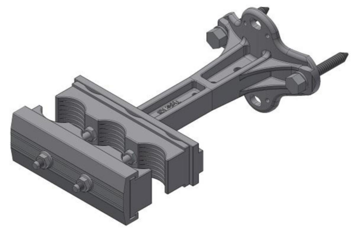 Kabelbraketter El-Tjeneste m/klammer KKLF - Kabelbr. KKLF 317 m/kl.forst.