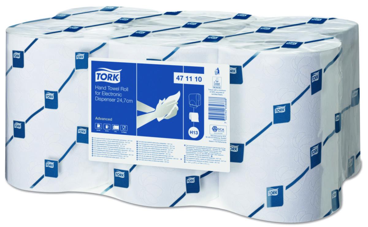 Håndtørk rull for elektronisk dispenser Tork - Håndtørk elektronisk dispenser Tork H13 hvit 2-lag 6stk