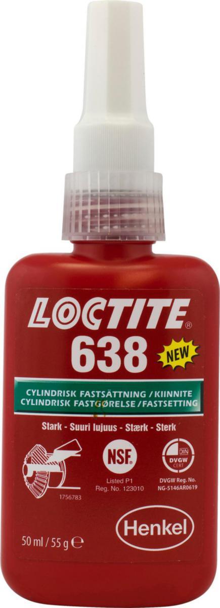 Monteringsmiddel Loctite® 638 universal - Monteringslim 638 NSF Loctite 50ml syl. fastsetting