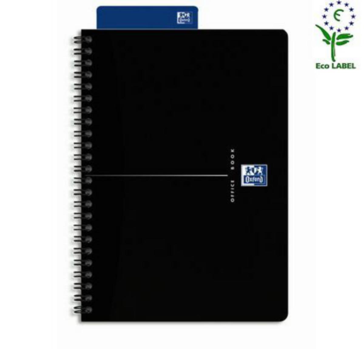 Notatbok Oxford Smart Black Ruter - Notatbok Smart Black Ruter Oxford A4 Svart