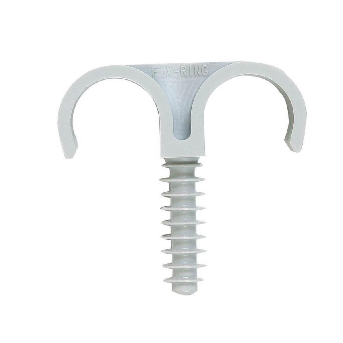 Fix-ring Kruge dobbel - 25 mm fix-ring. dobbel plastklammer