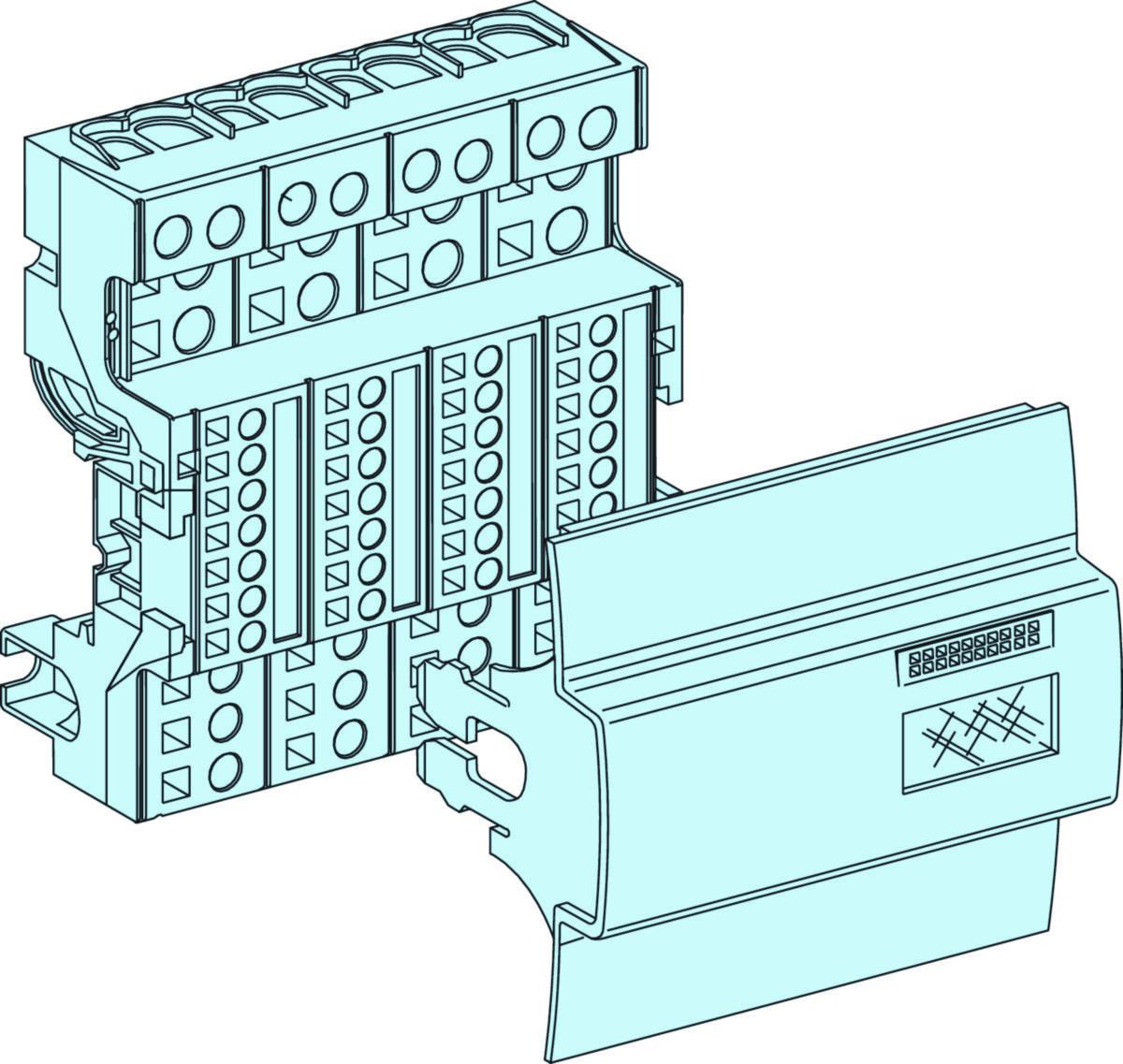 Distribusjonsblokk Schneider Linergy DX - Linergy DX(Distriblock) 125A G /P