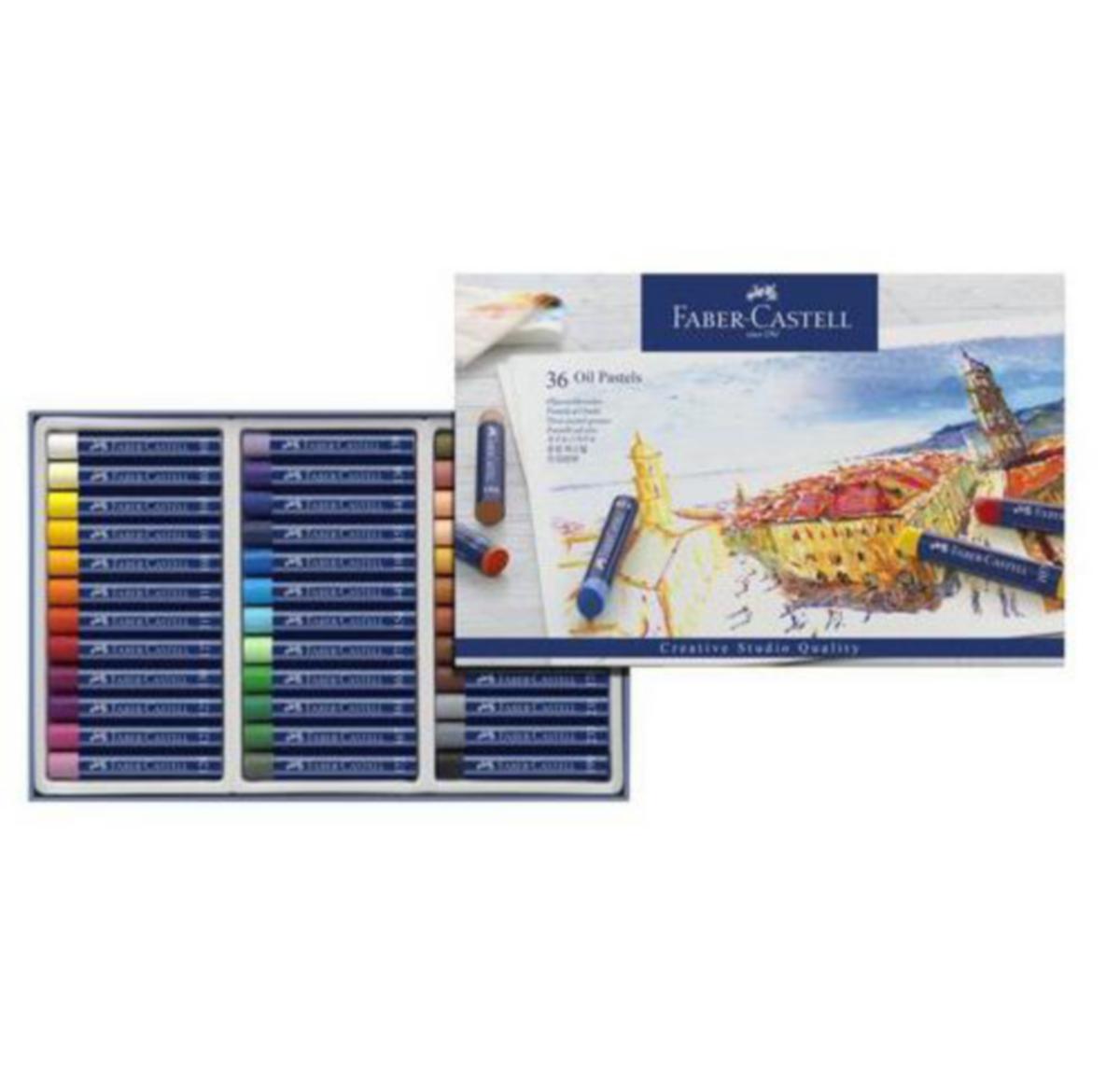 Oljepastellkritt ass.farger Faber-Castell - Oljepastellkritt ass.farger Faber-Castell 36 stk
