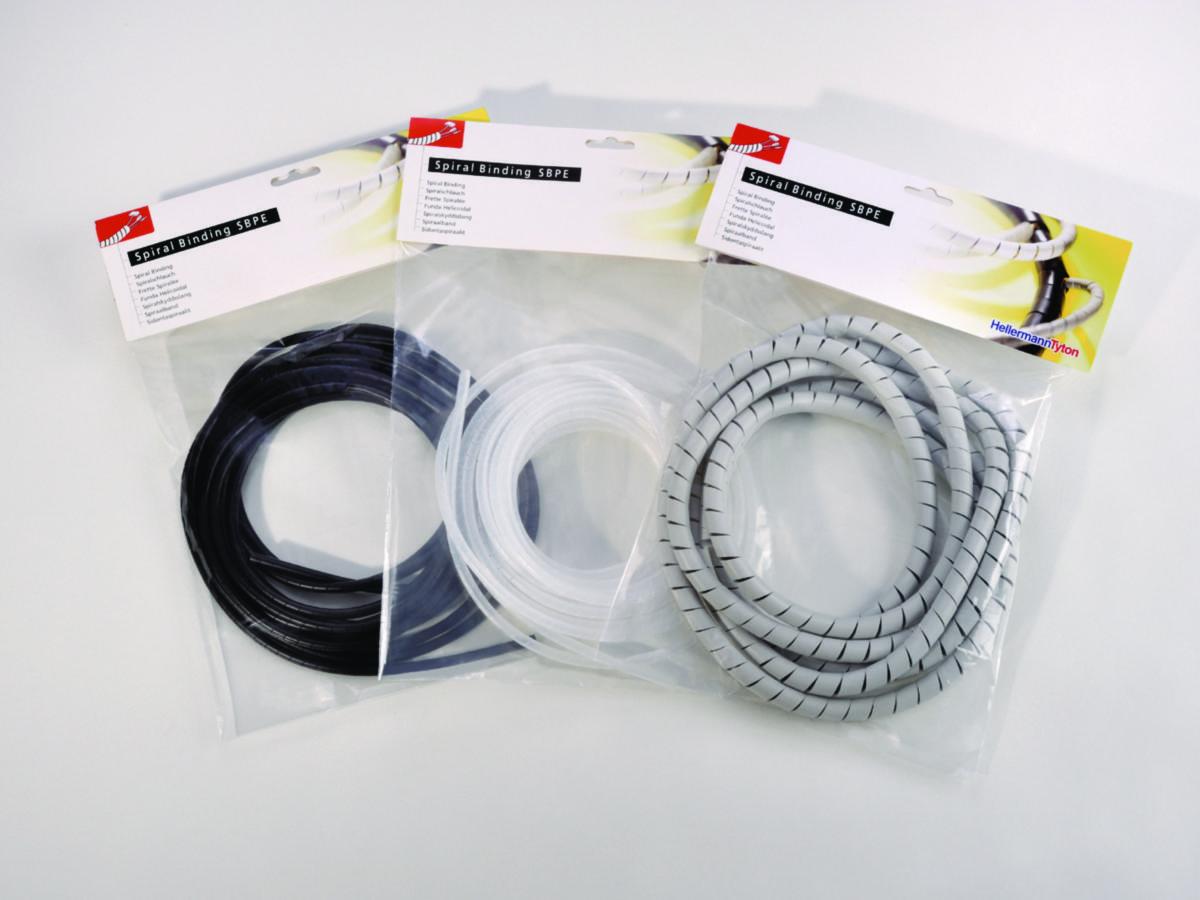 Spiralslange SBPE 5m - Spiralslange SBPE4D Grå 5m