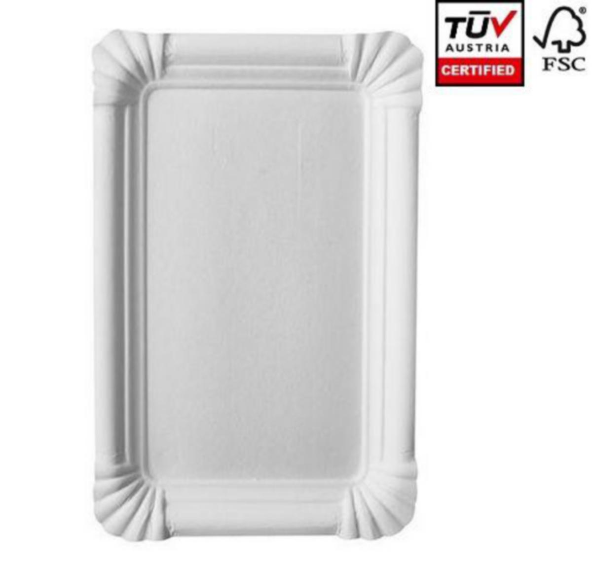 Tallerken Papstar Pure Papp - Tallerken Pure 13x20cm Hvit Papstar papp 250pk