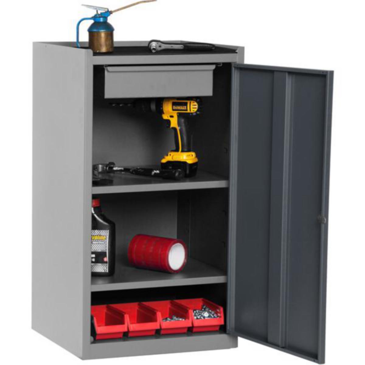 Verktøyskap SM enkelt - Verktøyskap enkelt SM 500x450x900mm grå