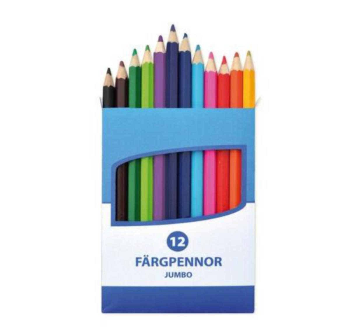 Fargeblyant Jumbo - Fargeblyant Jumbo 12 stk