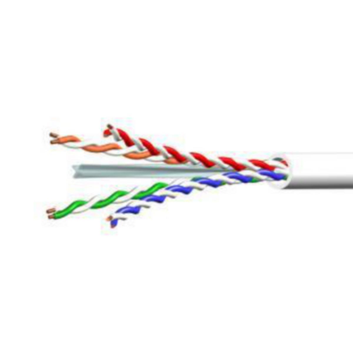 Datakabel Nexans U/UTP - Kat. 6 U/UTP LSZH B2 150 Hvit 150m/Bøtte