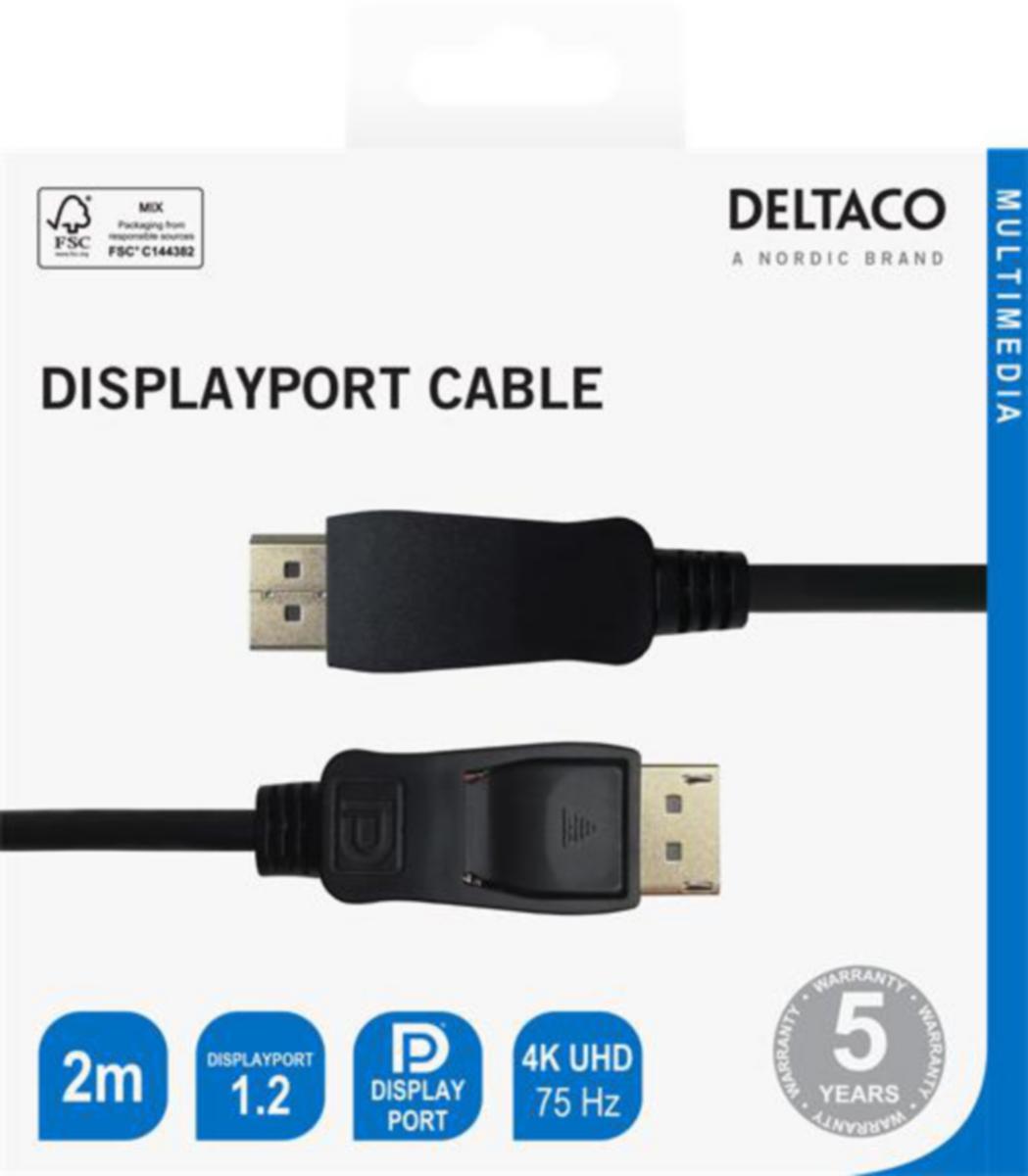 Kabel Deltaco - Kabel HDMI M/M 4K 7m sort Deltaco