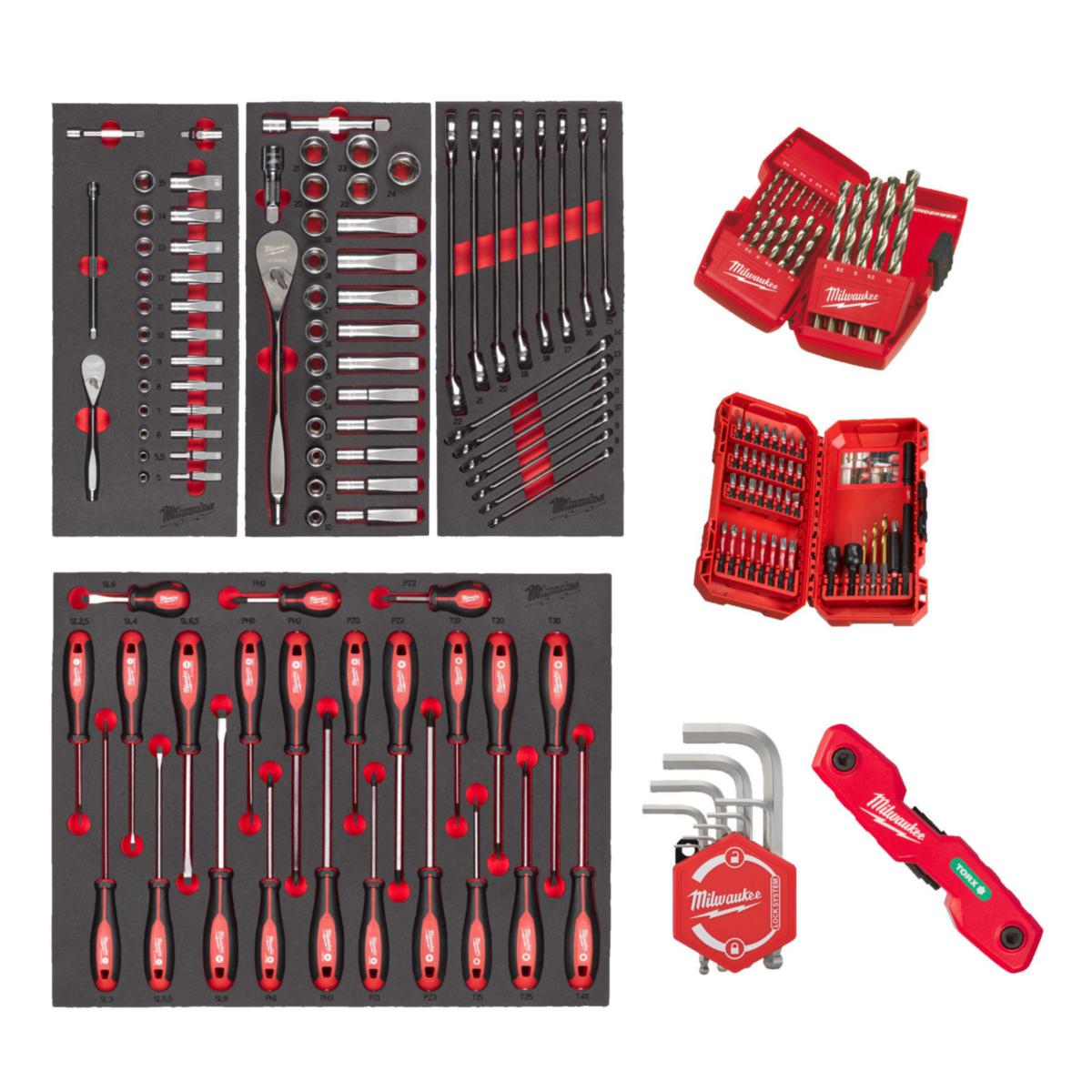 Skuminnlegg Milwaukee - Skuminnlegg Universal Milwaukee 170 deler
