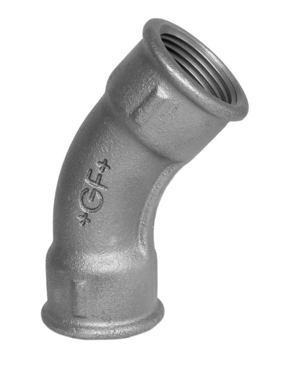 Bend 1/2 med 2 muffer galvanisert adusert nr. 41 - 11/4" galv ad 1/2 bend 2mf nr 41