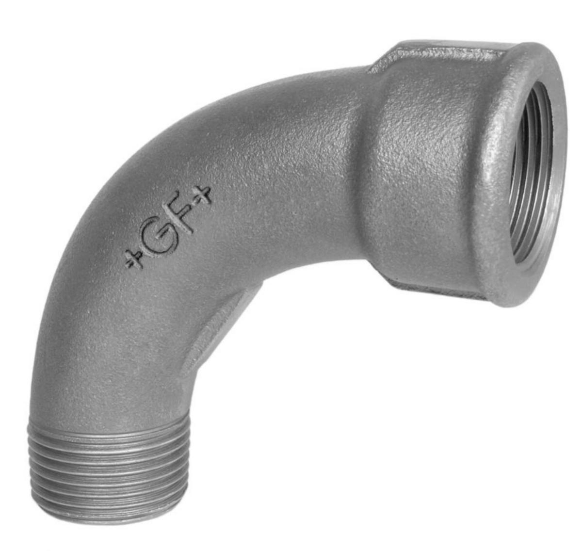 Bend 1/1 med 1 muffe galvanisert adusert nr. 1 - 3/8" galv ad 1/1 bend nr 1