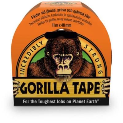 Lerretstape 48mmx11m Svart Gorilla Tape Black