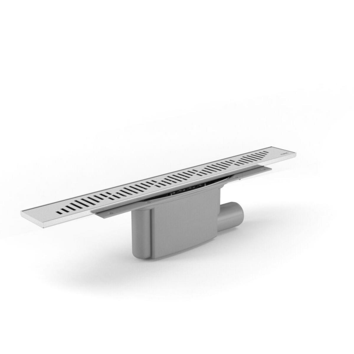 Sluk med gavel utløp Purus Line Twist - Ø50 - Purus line twist sluk gavel ut 50 mm x 1000 mm