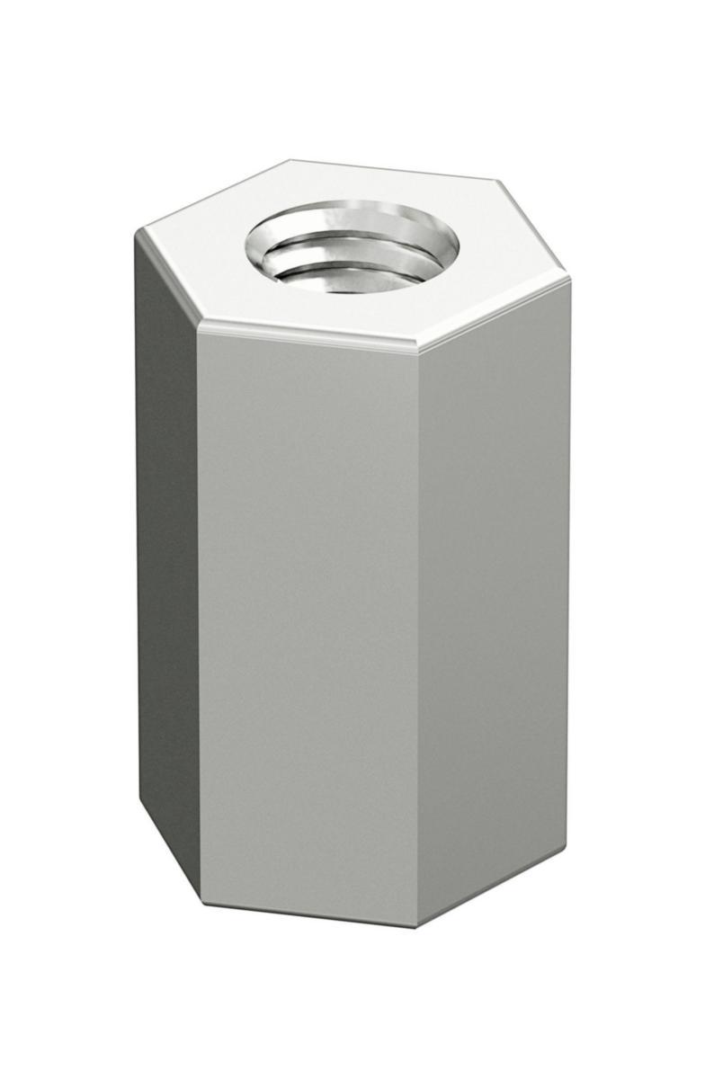 Skjøtemutter Wibe B42 - Skjøtem.f.gj.stang M10 El.