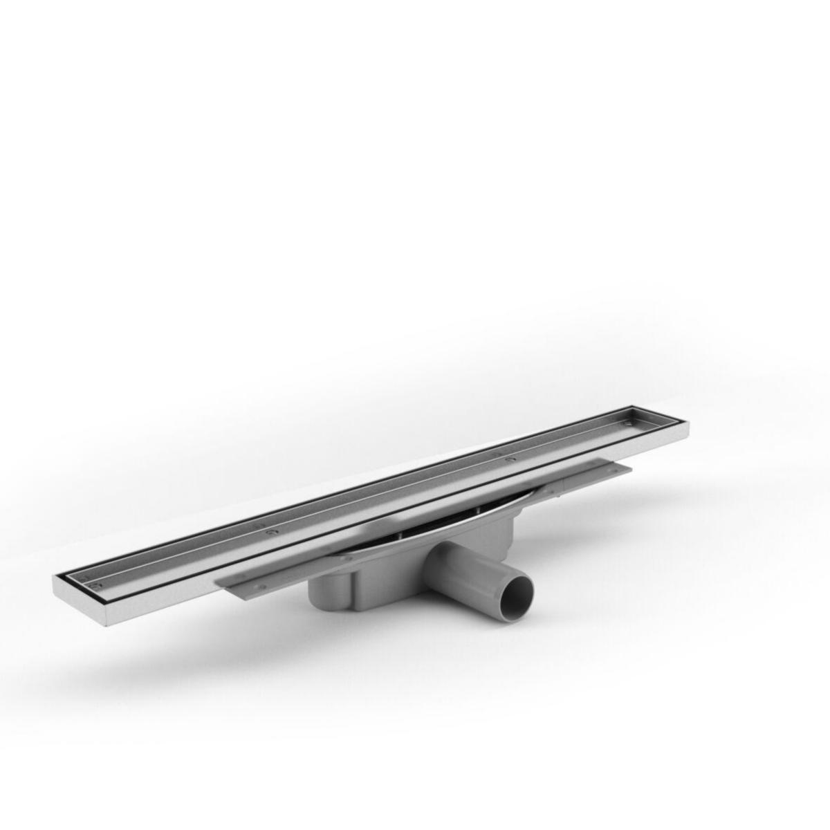 Sluk med lavt sideutløp Purus Line Tile - Ø40 - Purus line tile avl.trakt side 40 mm x 1000 mm