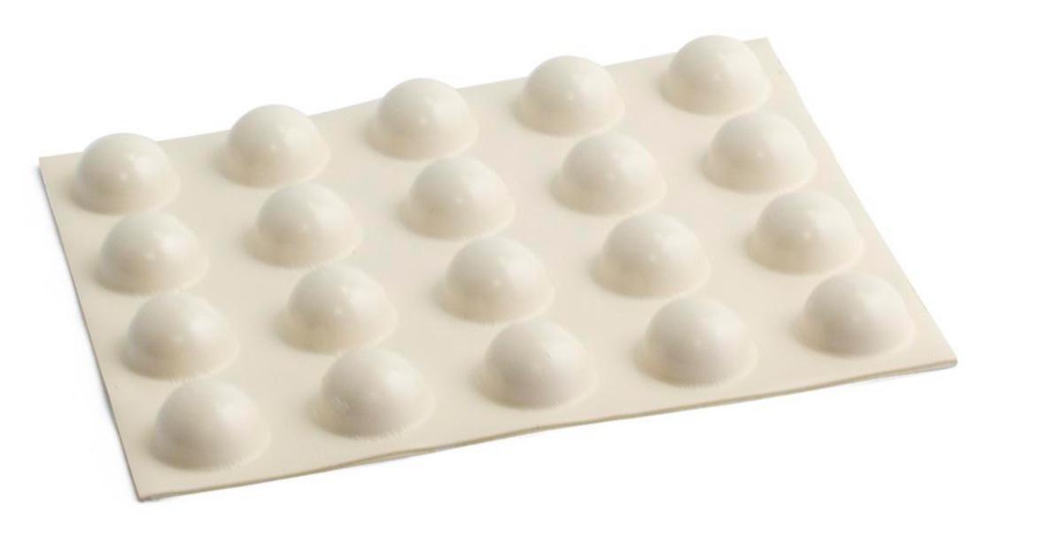 Gummibuffert A5017/A5027 - Gummibuffert A5017 selvheft. a-collection 20X10mm hvit SB20