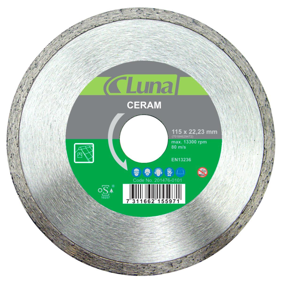 Diamantkappeskive Tyrolit Basic* DCT 1A1R - Diamantkappeskive Premium DCT Tyrolit Ø125X1.6X22.23mm flis