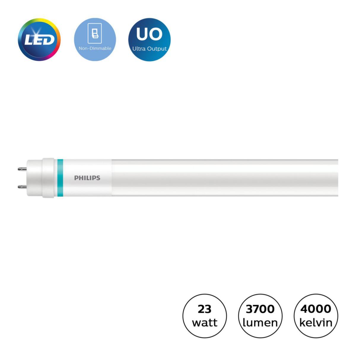 Lysrør Philips Master Value LEDtube T8 - MAS LEDTUBE VLE 1500MM UO 23W MAS LEDTUBE VLE 1500MM UO 23W
