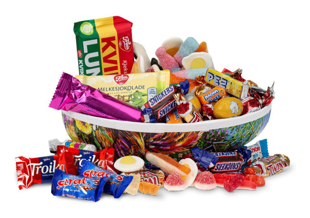 Påskeegg sjokolade/smågodt 850g - Påskeegg sjokolade/smågodt 850g 23cm