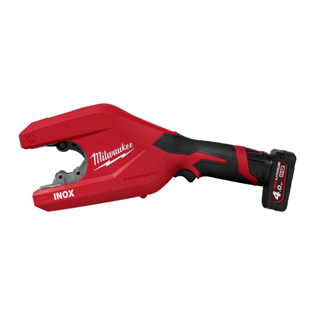 Rørkutter Milwaukee M12 PCSS54-402C - Rørkutter M12 PCSS54-402C Milwaukee 12V 2x4.0Ah koffert