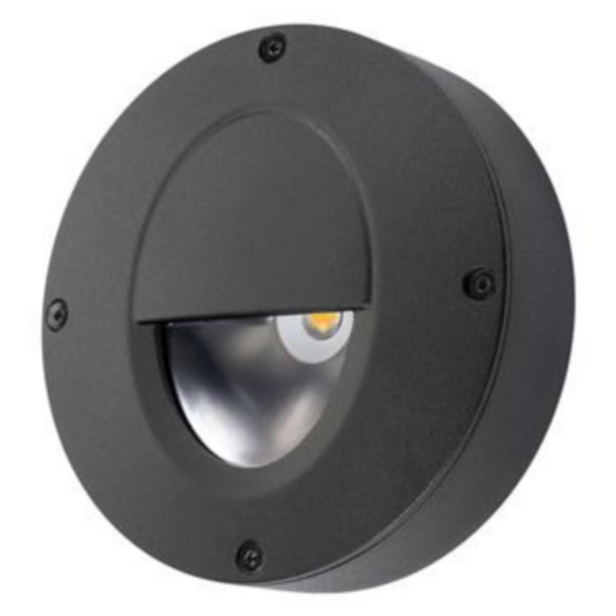 Downlight LED Callisto utanpåliggande vegg, SG-Armaturen - Callisto wall grafitt 4W LED 2700K