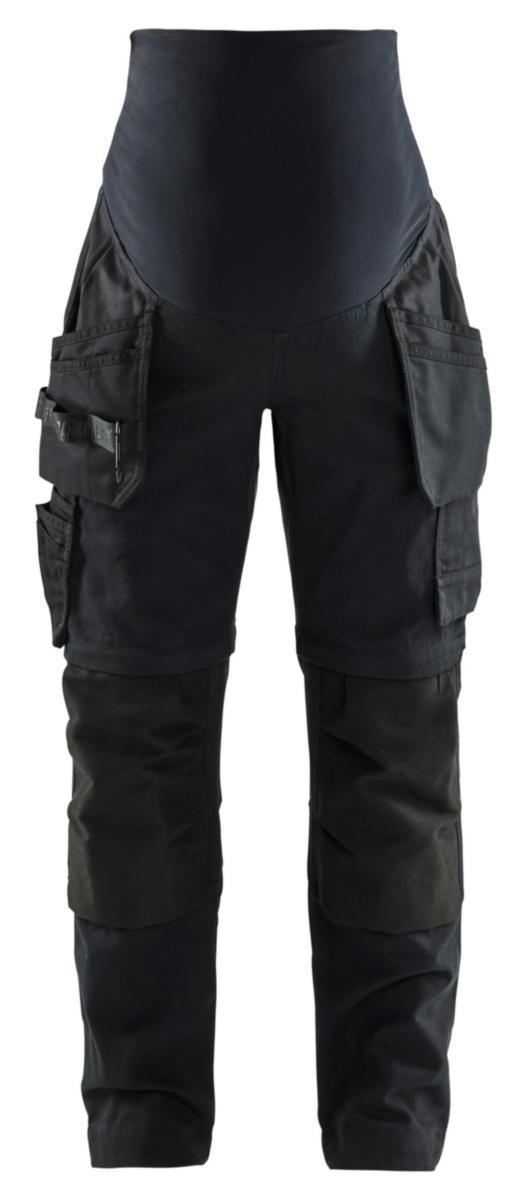 Håndverksbukse gravid Blåkläder 7103 - Håndverksbukse gravid Blåkläder svart str S