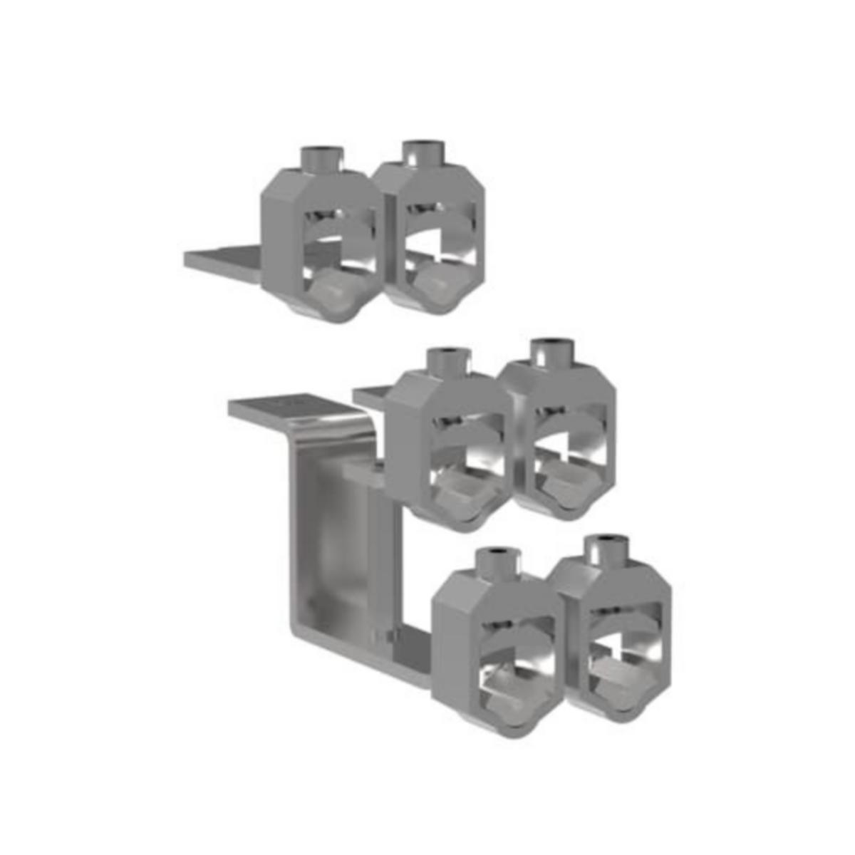 Klemmesett ABB for dobbel kabeltilkobling ZHBM123 - Zhbm123 Kabel tilkobling Sett m/doble V-klemme tilkobl.