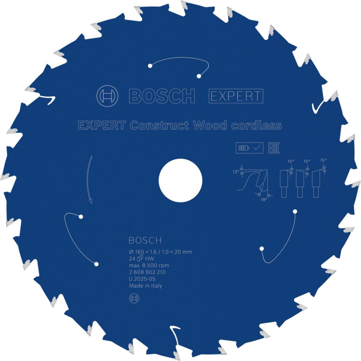 Sirkelsagblad Bosch Expert wood - Sirkelsagblad Expert Wood Bosch Ø165x20x1,6mm 24T