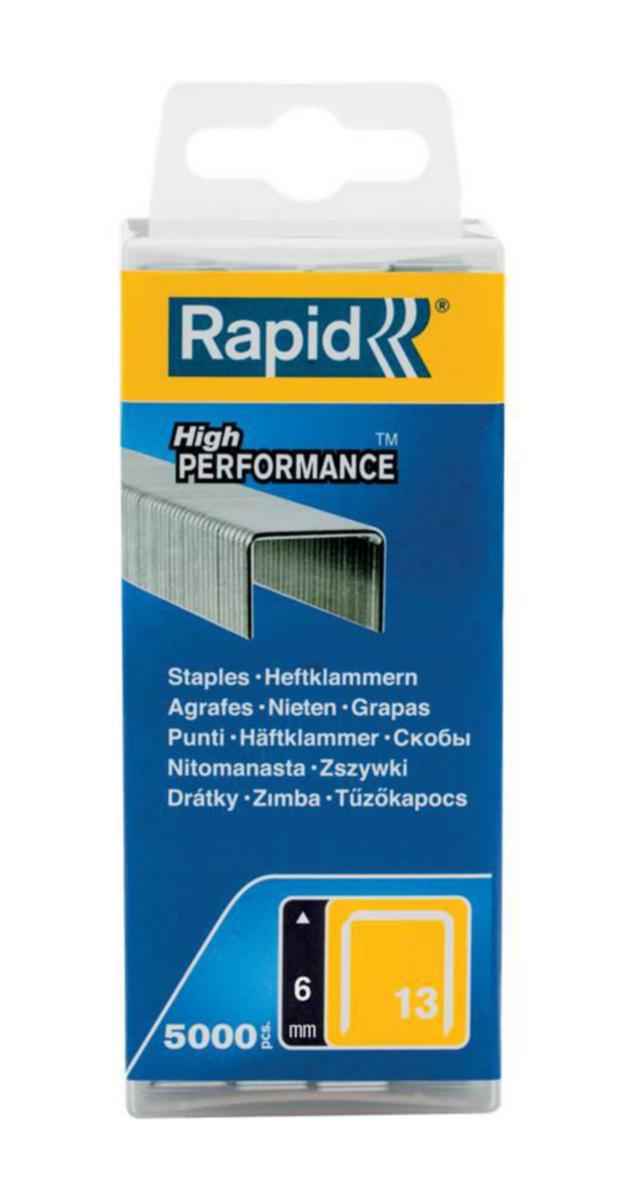 Stifteklammer Rapid 13 - Stifteklammer fintråd Nr.13 Rapid 13/6 5000pk