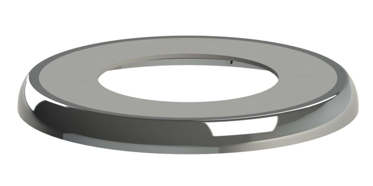 Dekkskive enkel krom, Faluplast - 28-38 mm brikke enkel krom