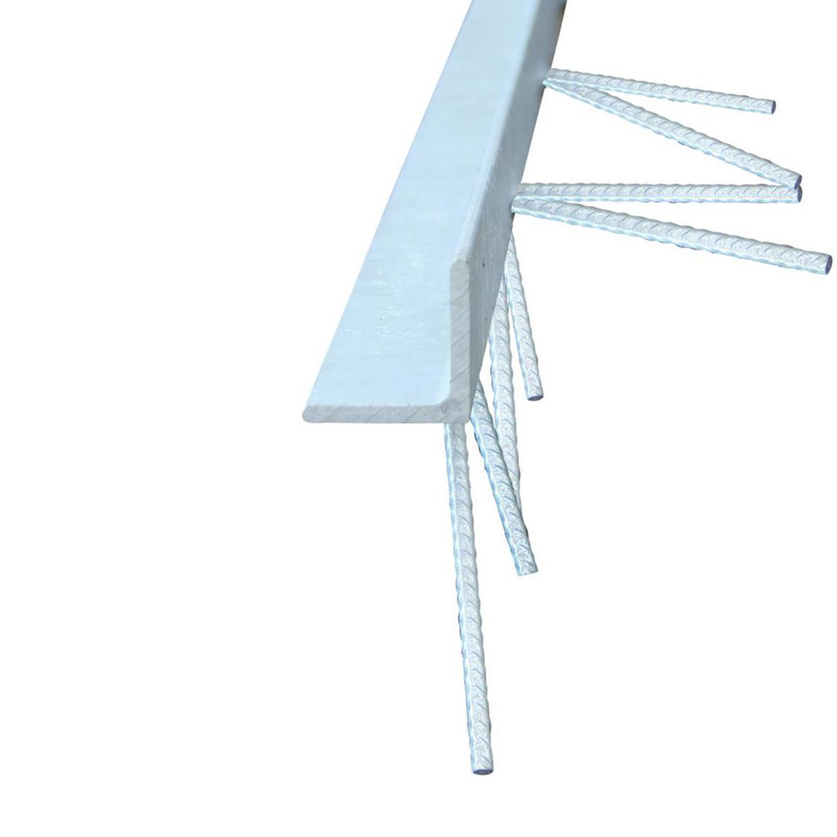 Gitterristprofil KTS - Gitterristprofil KTS 35X35X5 L=3M VF Til Gitterrist H=30