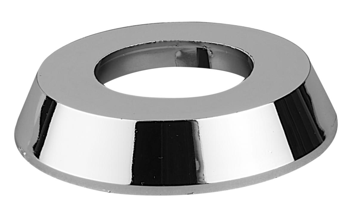Veggrosett krom, Faluplast - 40 mm hull. høyd12 mm rosett krom