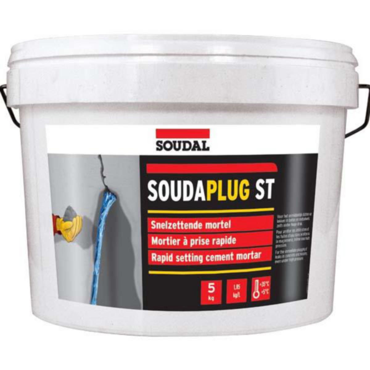 Spesialmørtel Soudal Soudaplug ST - Spesialmørtel Soudaplug ST Soudal 5kg