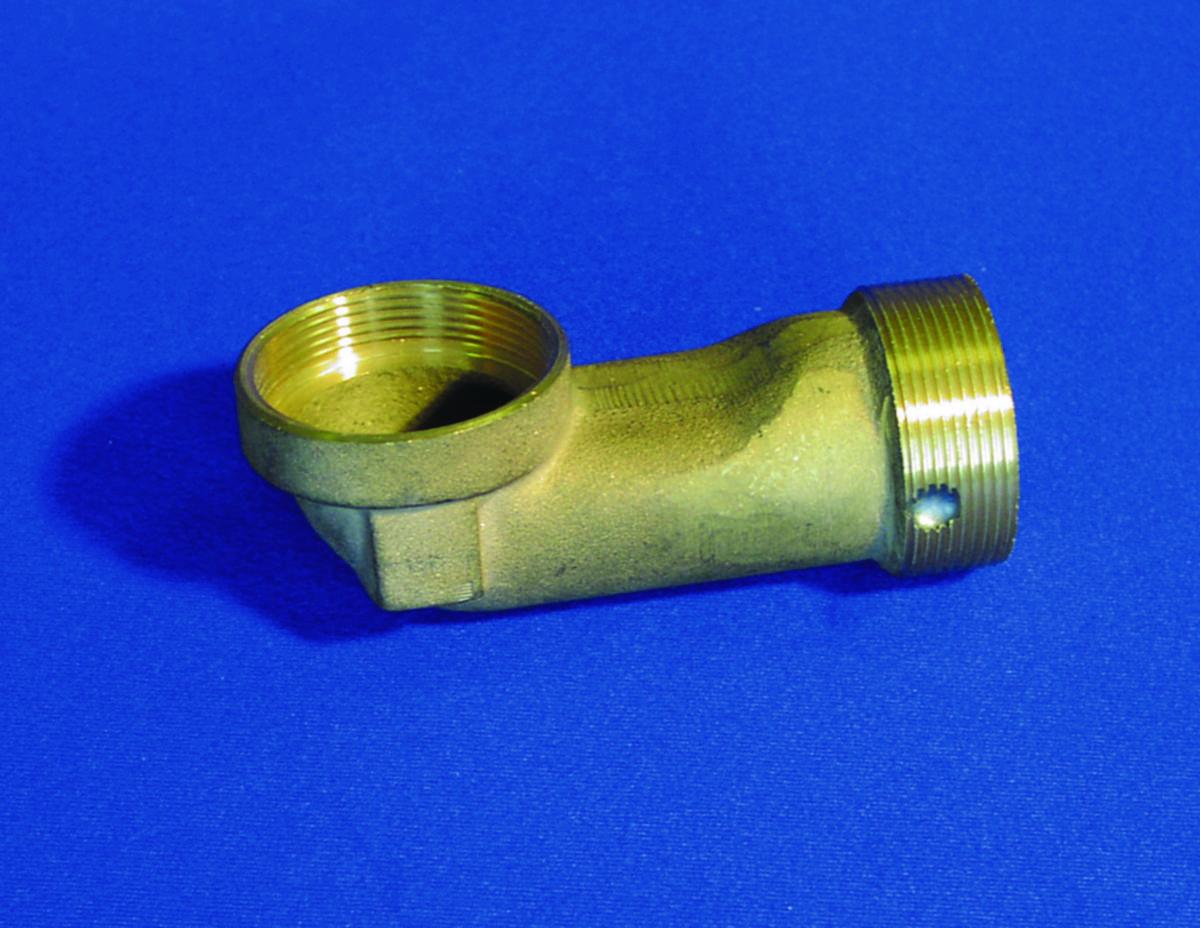 Albu for UV-taksluk, Purus Joti - 2" innv. / 2" utv. gjenge koblingsalbue UV 53 og 49