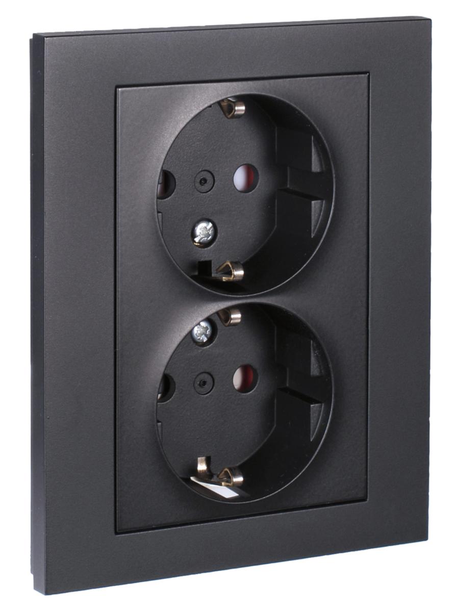 Stikkontakt Elko Plus Option - Plus option dobbel stikk SO 