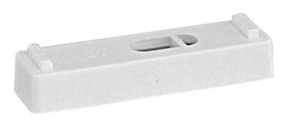 Distanseklosser dobbel, Faluplast - 10 x 60 mm kloss hvit