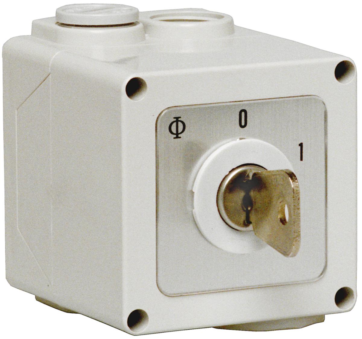 Kambryter Kraus&Naimer 3 pol Kapslet - BRYTER 0-1 3P/25A LÅS IP42 